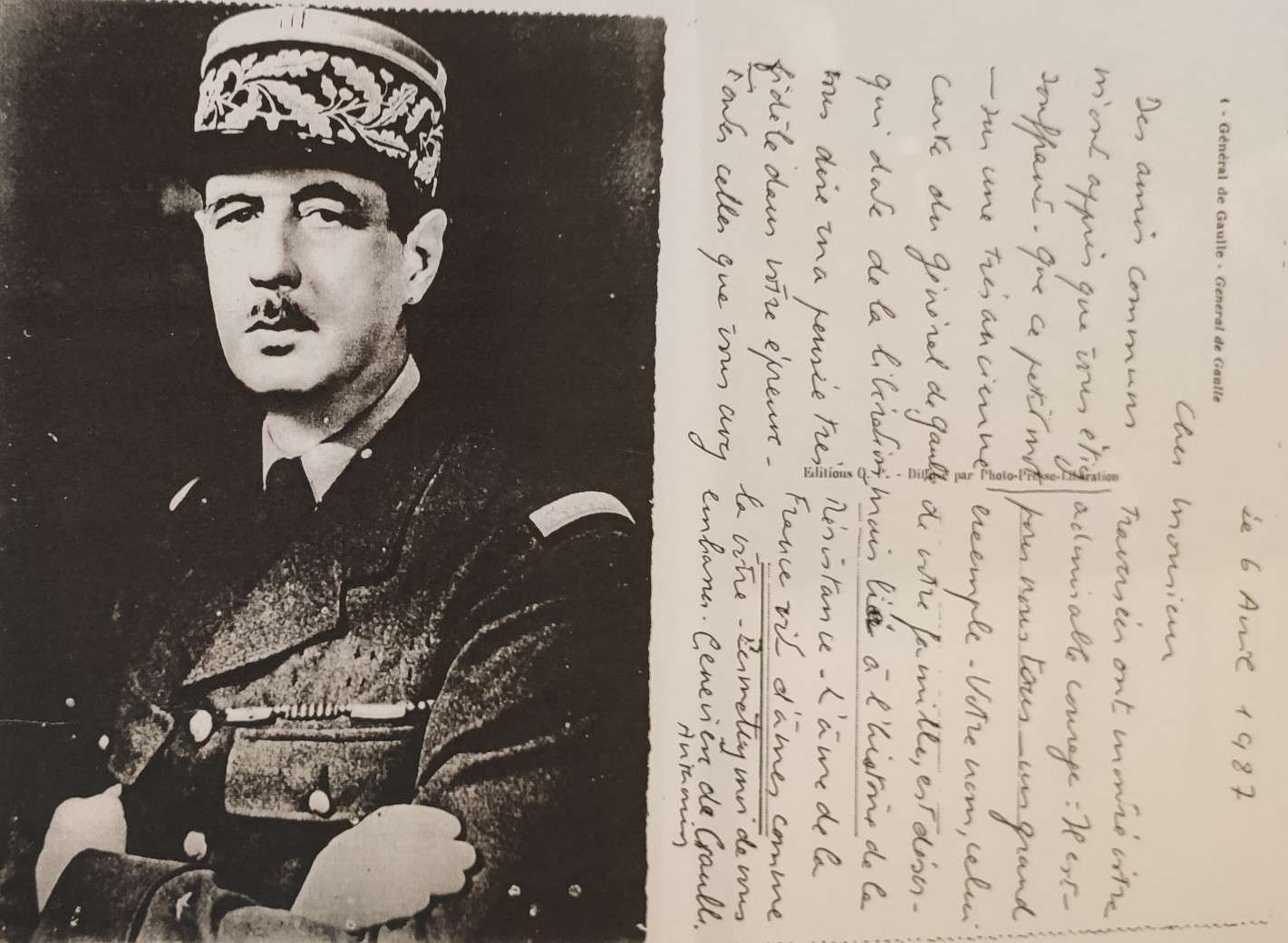 Carte Geneviève de Gaulle
